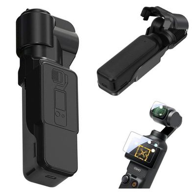 Coyktonty Gimbal Protective Cover for DJI Osmo Pocket 3 PC Protective Cover, with Lens Screen Protector,Flip Top Design,Total Protection (Black)