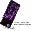 AIRWEE Slim Back Cover Hard Plastic Protector Case for iPod Touch 5/6/7 Generation, Black Purple Dragon view 4