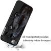 AIRWEE Slim Back Cover Hard Plastic Protector Case for Apple iPod Touch 5th/6th/7th Generation for Women/Girls/Men, Black Horse view 4