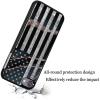 for iPod Touch 7 Case,Touch 6/5 Case,AIRWEE Slim Back Cover Hard Plastic Protector Case for Apple iPod Touch 5th/6th/7th Generation for Women Girl Men, Black Gold Flag view 4