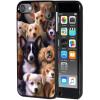 for iPod Touch 7 Case,Touch 6/5 Case,AIRWEE Slim Back Cover Hard Plastic Protector Case for Apple iPod Touch 5th/6th/7th Generation for Women Girl Men, Dogs Happy Painting view 1