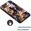 for iPod Touch 7 Case,Touch 6/5 Case,AIRWEE Slim Back Cover Hard Plastic Protector Case for Apple iPod Touch 5th/6th/7th Generation for Women Girl Men, Dogs Happy Painting view 2