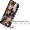 for iPod Touch 7 Case,Touch 6/5 Case,AIRWEE Slim Back Cover Hard Plastic Protector Case for Apple iPod Touch 5th/6th/7th Generation for Women Girl Men, Dogs Happy Painting view 4
