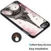 for iPod Touch 7 Case,Touch 6/5 Case,AIRWEE Slim Back Cover Hard Plastic Protector Case for Apple iPod Touch 5th/6th/7th Generation for Women Girl Men, Eiffel Tower view 2