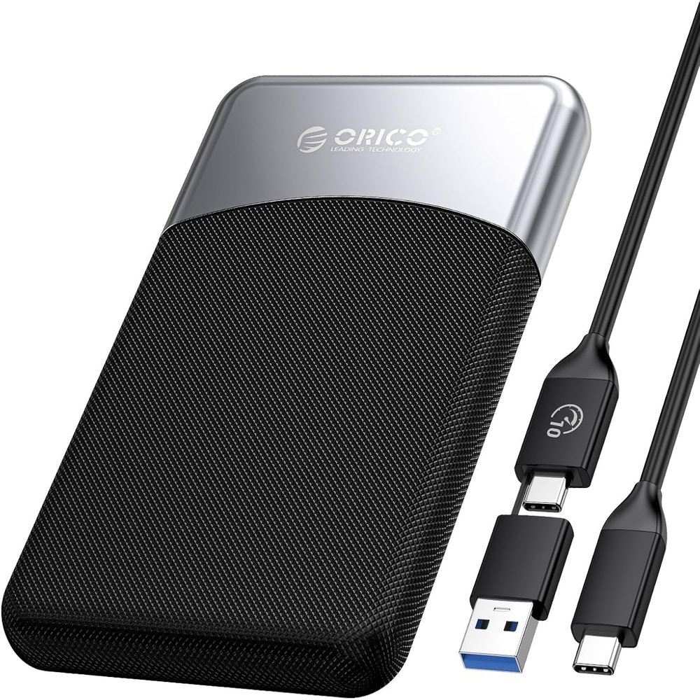 ORICO 2TB External SSD with 2 in 1 USB C Cable, Portable Solid State Drive USB 3.2 Gen 1 Up to 460MB/s, Dust and Drop Resistance, Reliable Storage for USB-C Smartphone, PC, Tablet, Labtop - M25PRO