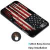 for iPod Touch 7 Case,Touch 6/5 Case,AIRWEE Slim Back Cover Hard Plastic Protector Case for Apple iPod Touch 5th/6th/7th Generation for Women Girl Men, American Flag view 2