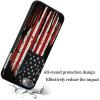 for iPod Touch 7 Case,Touch 6/5 Case,AIRWEE Slim Back Cover Hard Plastic Protector Case for Apple iPod Touch 5th/6th/7th Generation for Women Girl Men, American Flag view 3