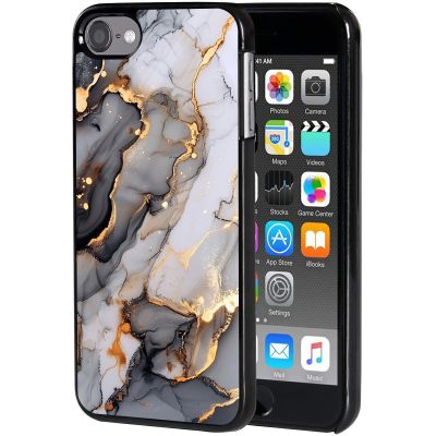 for iPod Touch 7 Case,Touch 6/5 Case,AIRWEE Slim Back Cover Hard Plastic Protector Case for Apple iPod Touch 5th/6th/7th Generation for Women Girl Men, Marbling 18