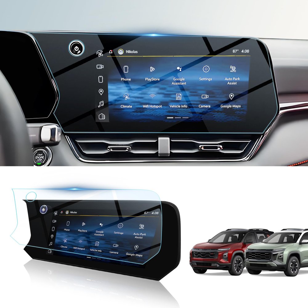 BIBIBO Upgraded for 2025 Chevrolet Equinox Screen Protector 2025 2026 Equinox (LT/RS/ACTIV)11.3" Tempered Glass [Anti-Glare Anti-Scratch Ultra-Clear] 2025 2026 Chevy Equinox Accessories 2025 Equinox (Not Fit Equinox EV