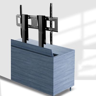 LCD TV Floor Stand - Motorised TV Bracket Stand, Dual Motor Motorized TV Lift, With Remote Control Height Adjustable TV Mount, Auto Lifting Telescopic TV Stand, Easy To Assmeble(55-120inch TV)