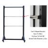 BXKCFYBSQ Wire Spool Rack with Wheel,Cold-Rolled Steel Wire/Cable Dispenser,with 6 Adjustable Rods,Conduit Display and Storage for Electrical Industrial Retail Use(63x27.5inch) view 4