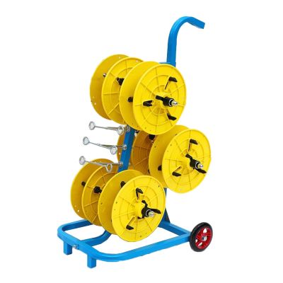 BXKCFYBSQ Wire Spool Rack with Wheel,Wiring Spool Dispenser,Cold-Rolled Steel Wire/Cable Dispenser,with Adjustable,Conduit Display and Storage for Electrical Industrial Retail Use