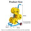 BXKCFYBSQ Wire Spool Rack with Wheel,Wiring Spool Dispenser,Cold-Rolled Steel Wire/Cable Dispenser,with Adjustable,Conduit Display and Storage for Electrical Industrial Retail Use view 2
