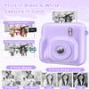 Kids Camera Instant Print for Girls Boys with Print Paper & 32GB Card, Age 3-12 Kids Toys Christmas Birthday Gifts(Purple) view 3
