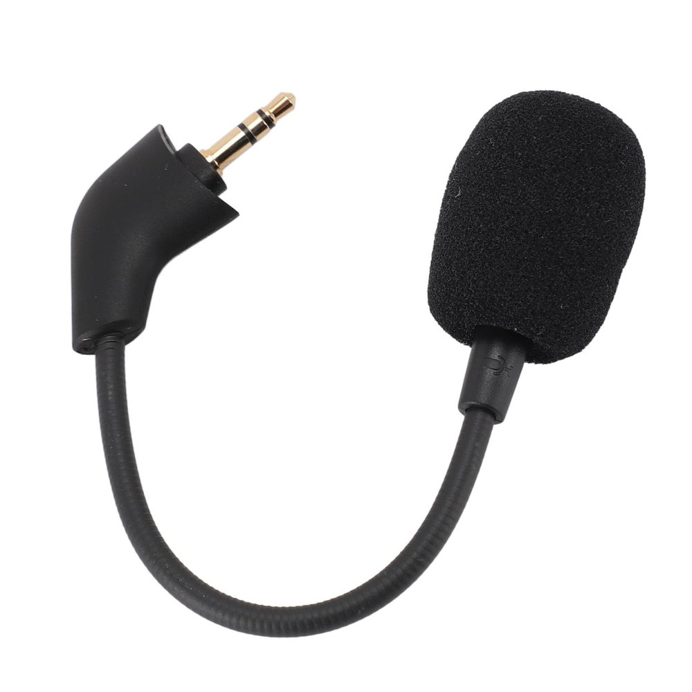 ciciglow Replacement Game Mic for Cloud, for for Cloud II Wired Headset, Detachable Directional Game Microphone, 3.5mm Plug Flexible Gaming Headphone Microphone Boom