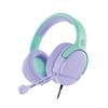 4Gamers Panther Wave - Over Ear Gaming Headset Compatible with PS4/PS5, Xbox, Switch, PC with Flexible Mic, 3.5mm Jack, 1.5m Cable, Lightweight, Comfortable and Durable (Mint & Lavendar) view 2