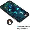 for iPod Touch 7 Case,Touch 6/5 Case,AIRWEE Slim Back Cover Hard Plastic Protector Case for Apple iPod Touch 5th/6th/7th Generation for Women Girl Men, Moon Butterfly view 2
