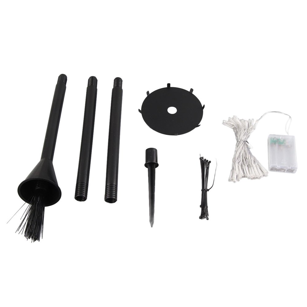 Halloween Witch Broomstick Pathway Markers, Lighted Broom Lawn Light for Patio Decor, Light Up Walkway with Plastic Material and Wire