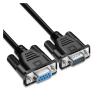 Famele Male DB9 Elbow Head Extension Cable RS232 Connectors Cable RS232 DB9P Serial Coupler Signal Wire 9pin COM Data Cable(Female to Male,2M_9P) view 1