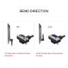 Famele Male DB9 Elbow Head Extension Cable RS232 Connectors Cable RS232 DB9P Serial Coupler Signal Wire 9pin COM Data Cable(Female to Male,2M_9P) view 3