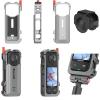 Coyktonty Cage for Insta360 X4, Aluminum Alloy Quick-Release Protective Frame with Lens Protection Cover,Super Expandable 1/4 Threaded Hole with Dual Cold Shoe Mount, can be Connected to a Tripod view 1