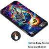 AIRWEE Slim Back Cover Hard Plastic Protector Case for Apple iPod Touch 5th/6th/7th Generation for Women, Space Colorful view 2