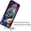 AIRWEE Slim Back Cover Hard Plastic Protector Case for Apple iPod Touch 5th/6th/7th Generation for Women, Space Colorful view 4
