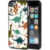 for iPod Touch 7 Case,Touch 6/5 Case,AIRWEE Slim Back Cover Hard Plastic Protector Case for Apple iPod Touch 5th/6th/7th Generation for Women Girl Men, Dinosaurs view 1