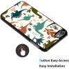 for iPod Touch 7 Case,Touch 6/5 Case,AIRWEE Slim Back Cover Hard Plastic Protector Case for Apple iPod Touch 5th/6th/7th Generation for Women Girl Men, Dinosaurs view 2
