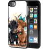 AIRWEE Case for iPod Touch 5th/6th/7th Generation, Slim Fit Shockproof & Lightweight Durable Cover for Apple iPod Touch, Drop Protection Hard PC Shell for Women Girls Men, Cute Highland Cows view 1