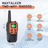 MaxTalker Walkie Talkies for Adults,Rechargeable Walkie Talkies Long Range,Two Way Radios with 22 FRS Channels,Li-ion Battery,USB-C Cable,Flashlight,NOAA,VOX Walkie Talkie for Camping 4 Pack view 2