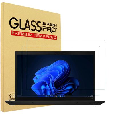 2 Pack Tempered Glass Screen Protector For 13.3" Lenovo Thinkpad X380 X390 X395 L13 L380 L390, 2022 Yoga 6 13.3 (82UD002NUS), Yoga 730 2-in-1 Touch-Screen, Yoga Slim 7 13.3 Laptop, 9H Hardness