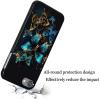 for iPod Touch 7 Case,Touch 6/5 Case,AIRWEE Slim Back Cover Hard Plastic Protector Case for Apple iPod Touch 5th/6th/7th Generation for Women Girl Men, Blue Butterfly view 4