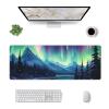 WHJYMX Northern Lights Painting Printing Mousepad 11.8x31.5 in Gaming Large Mouse Pad Non Slip Rubbe Accessories for Computers Laptop Office Home view 2