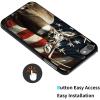 AIRWEE Slim Back Cover Hard Plastic Protector Case for Apple iPod Touch 5th/6th/7th Generation - American Flag Deer view 2
