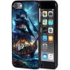 for iPod Touch 7 Case,Touch 6/5 Case,AIRWEE Slim Back Cover Hard Plastic Protector Case for Apple iPod Touch 5th/6th/7th Generation for Women Girl Men, Dark Pirate Ship view 1