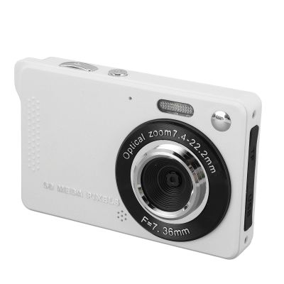 Digital Camera, 2.8 Inch Autofocus 50MP 1080P Camera for Kids, 16X Zoom Anti Shake Compact Portable Small Point and Shoot Digital Camera for Teens Boys Girls Seniors (White)