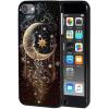 for iPod Touch 7 Case,Touch 6/5 Case,AIRWEE Slim Back Cover Hard Plastic Protector Case for Apple iPod Touch 5th/6th/7th Generation for Women Girl Men, Moon Smile Face view 1