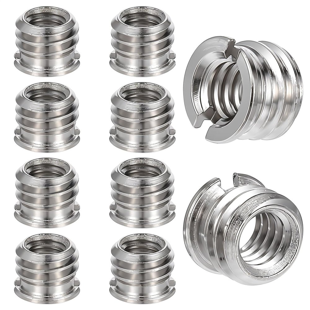 Styquenzer Standard 1/4"-20 Female to 3/8"-16 Male Tripod Adapter 10PCS Reducer Bushing Converter for DSLR Camera Camcorder Monopod Stand