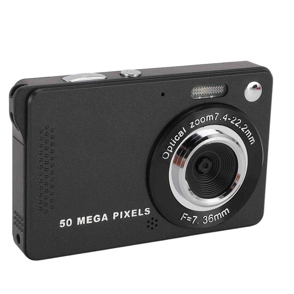 Digital Camera, 2.8 Inch Autofocus 50MP 1080P Camera for Kids, 16X Zoom Anti Shake Compact Portable Small Point and Shoot Digital Camera for Teens Boys Girls Seniors (Black)