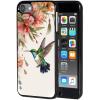 for iPod Touch 7 Case,Touch 6/5 Case,AIRWEE Slim Back Cover Hard Plastic Protector Case for Apple iPod Touch 5th/6th/7th Generation for Women Girl Men, Hummingbird view 1