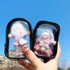 ANKOMINA 2PCS Clear Figure Display Bag Portable Zipper Small Hanging Blind Box Doll Storage Bag Keychain Pompom Organizer Case view 3