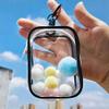 ANKOMINA 2PCS Clear Figure Display Bag Portable Zipper Small Hanging Blind Box Doll Storage Bag Keychain Pompom Organizer Case view 4
