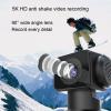 Wisoqu Action Camera 5k 30FPS Handheld Portable Camera, 30M Underwater Camera with Stabilization, 270 Degree Rotating Lens, Action Cam for Helmet, Bike, Vlogging view 3