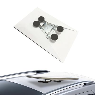 Mikgin Starlink Gen 3 Magnetic Mount for RV/Boat/Car, 176lbs Heavy Duty No-Drill Roof Mount for Starlink Gen 3 Standard Dish with Adapter, 4X Neodymium Magnets with Rubber Protection, 5-Second Setup