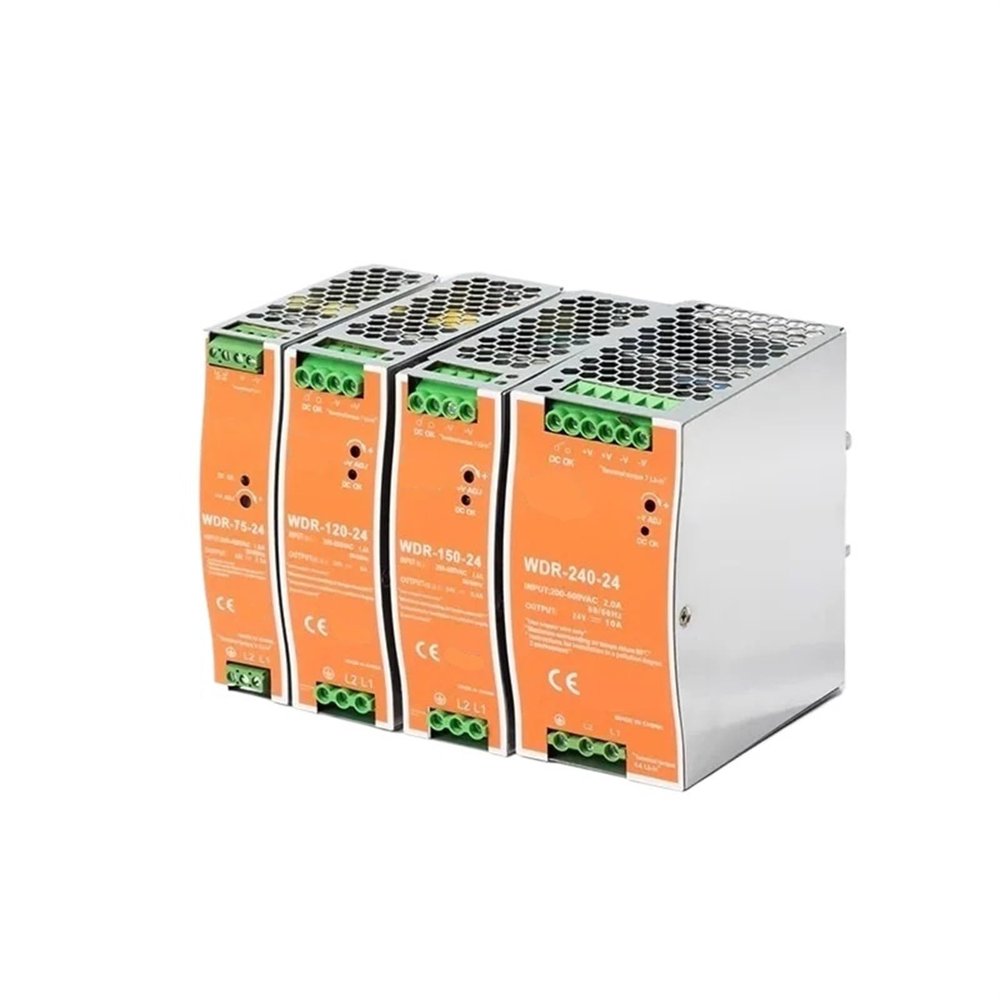 WDR-75W/120w/150w/240W Switching Power Supply 220V to 24V Guide Rail Type 12v48v DC Dr Stabilized EDR Transformer 1Pcs(WDR-150W-48V 3.13A)