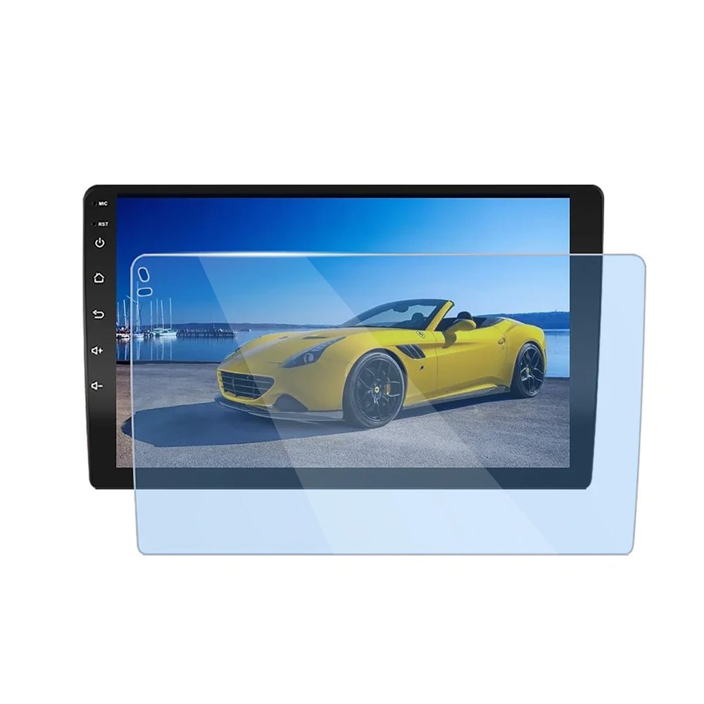 Blue Light Blocking Car Screen Protector - Android Head Unit Tempered Glass Eye Protection Universal CarPlay for 9 Inch GPS Navigation Car Stereo