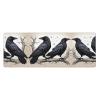 WHJYMX Cartoon Black Ravens Printed Mousepad 11.8x31.5 in Gaming Large Mouse Pad Non Slip Rubbe Accessories for Computers Laptop Office Home view 1