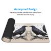 WHJYMX Cartoon Black Ravens Printed Mousepad 11.8x31.5 in Gaming Large Mouse Pad Non Slip Rubbe Accessories for Computers Laptop Office Home view 4