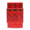 3P 40KA SPD Solar Surge Protector DC 500V 1000V Surge Protector for Solar Photovoltaic Protection 1Pcs(500V)
